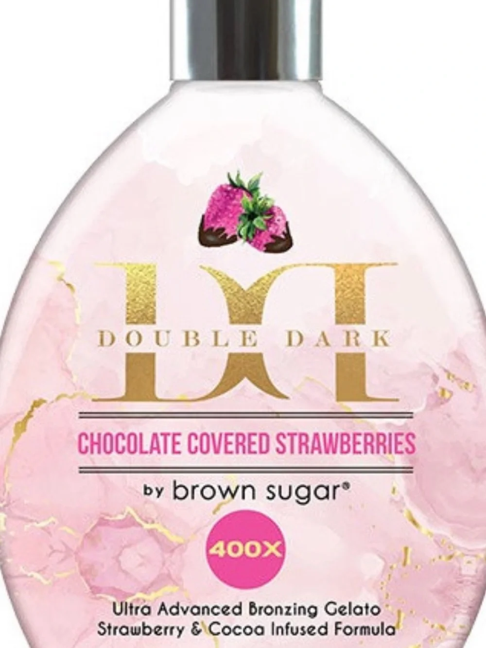 Brown Sugar Double Dark Chocolate Covered Strawberries Tanning Gel - Pink